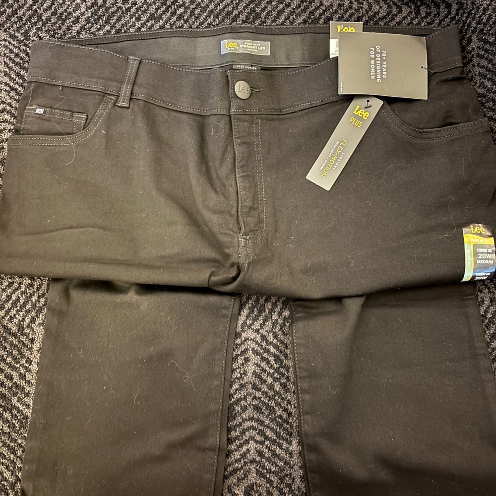Lee Women's Black Straight Leg Pants